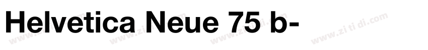 Helvetica Neue 75 b字体转换